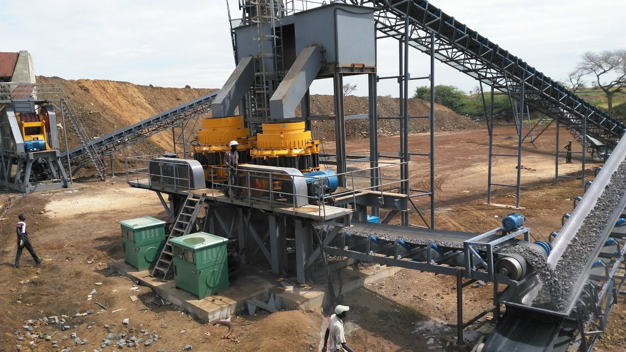 Bæltetransportør i minedrift, cement og landbrug